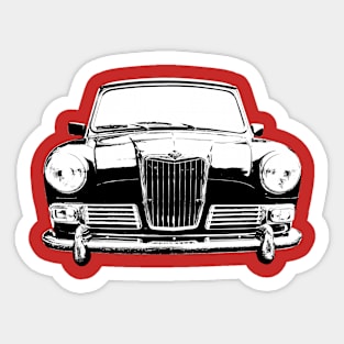 Riley Elf 1960s British classic car monoblock black/white Sticker